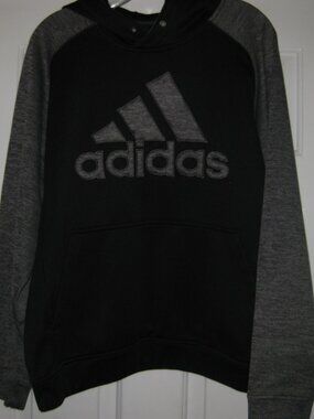 Women's Adidas Climawarm Black & Gray Size Large Hoodie